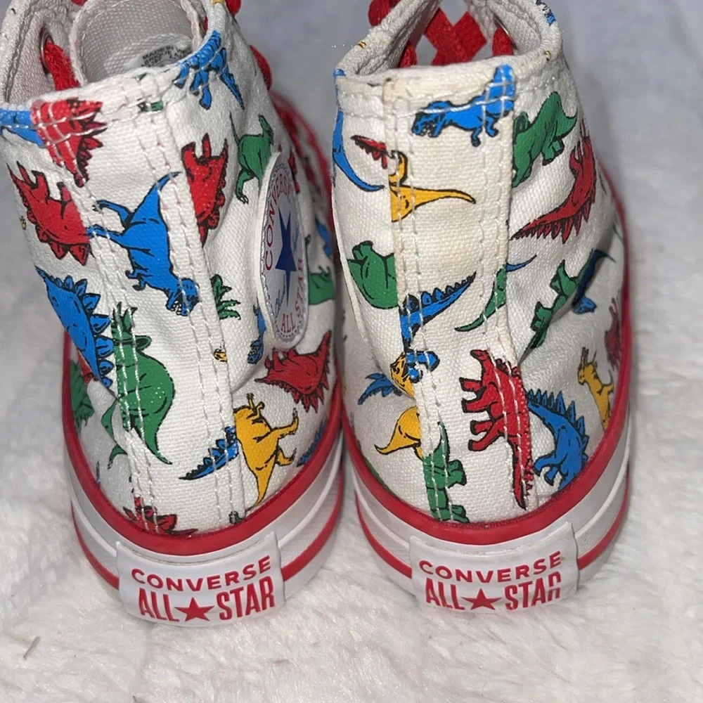 Dinosaur Print High Top Converse